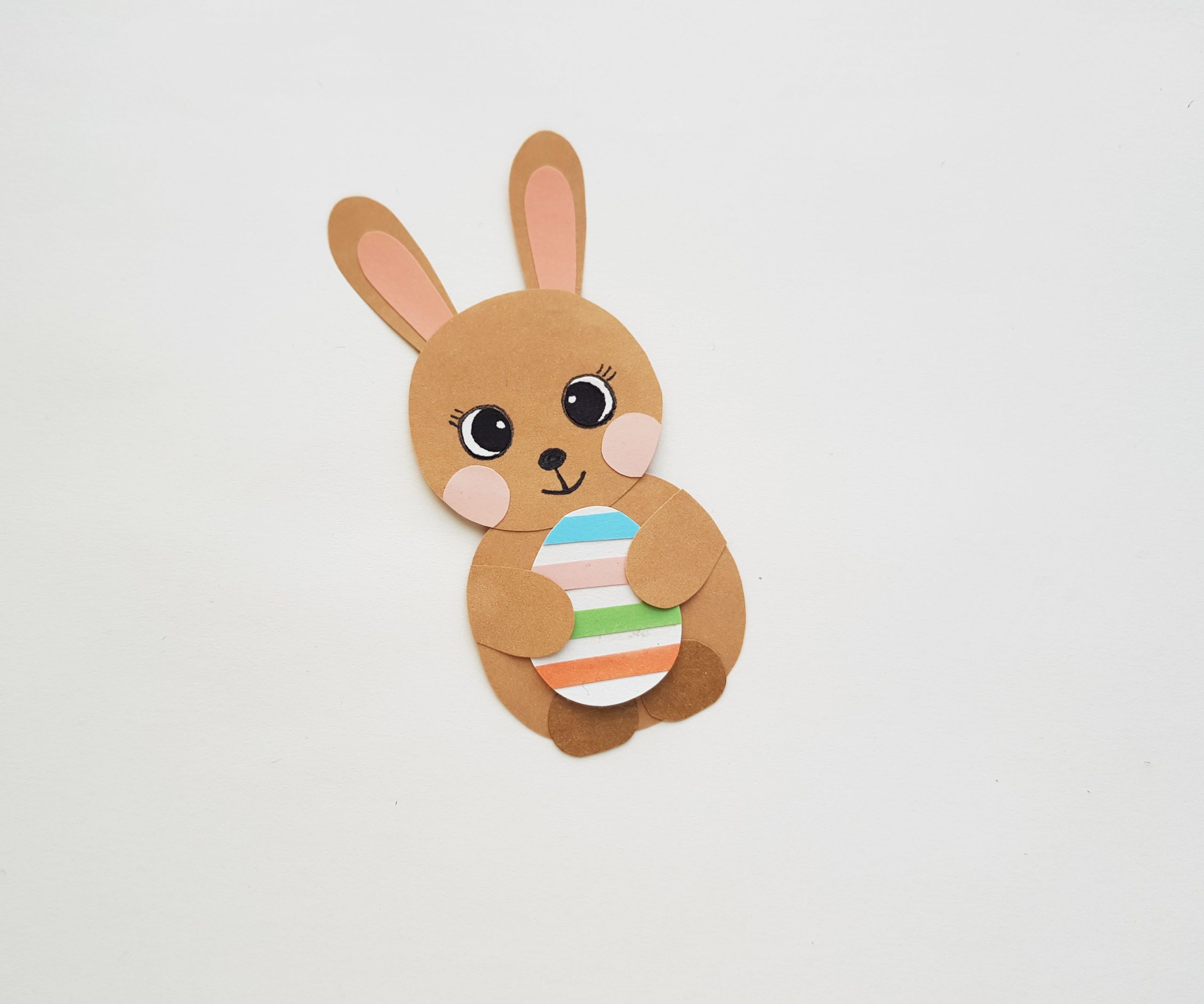 easter bunny with egg craft