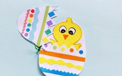 hatching chick craft for Easter
