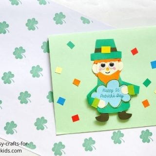 leprechaun pop up card for st patrick's day