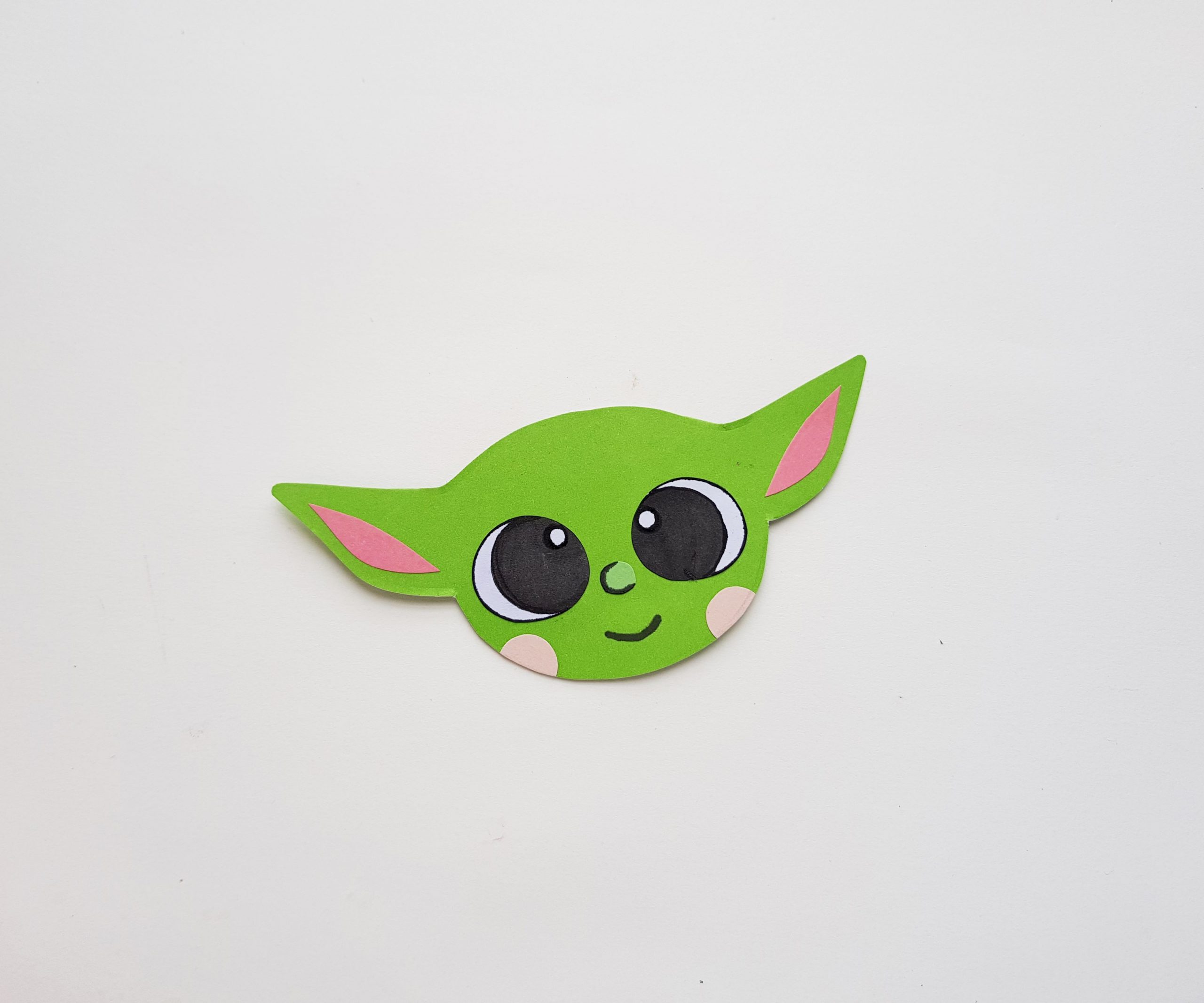 Baby yoda craft step by step craft with paper and scissors