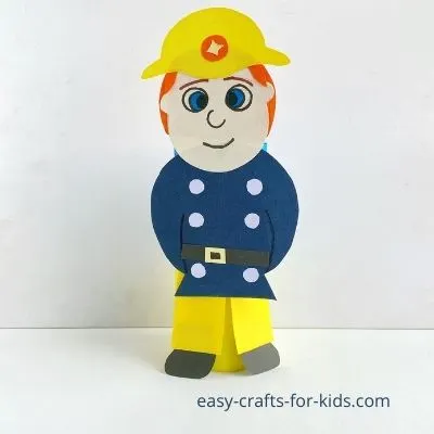 Fireman Sam Toilet Paper Roll Craft