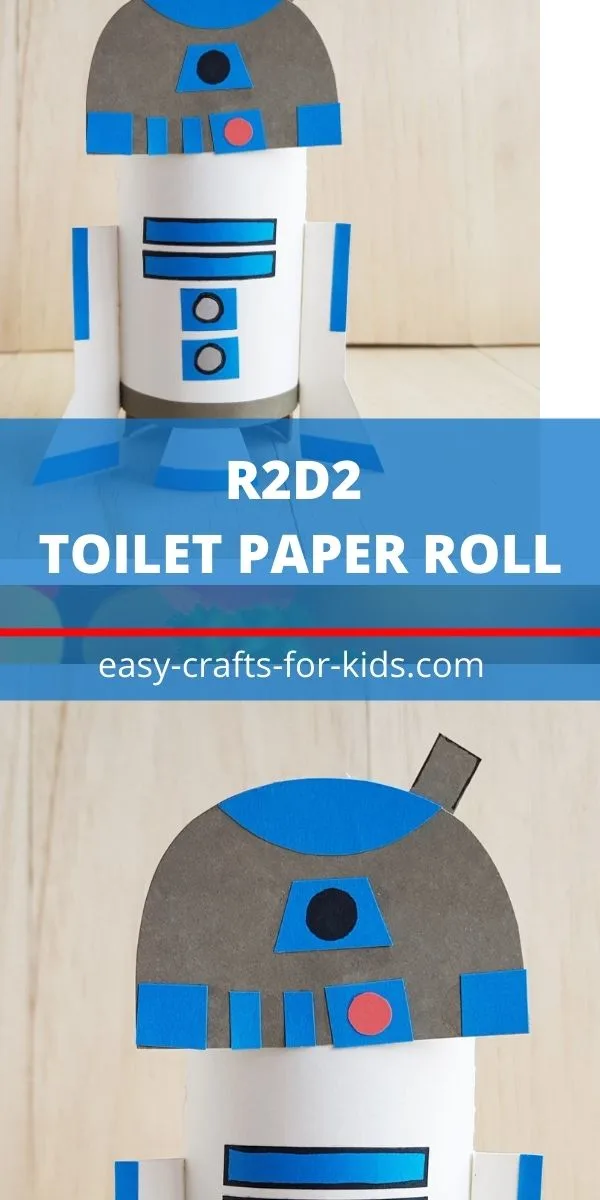 R2D2 Craft with Toilet Paper Roll