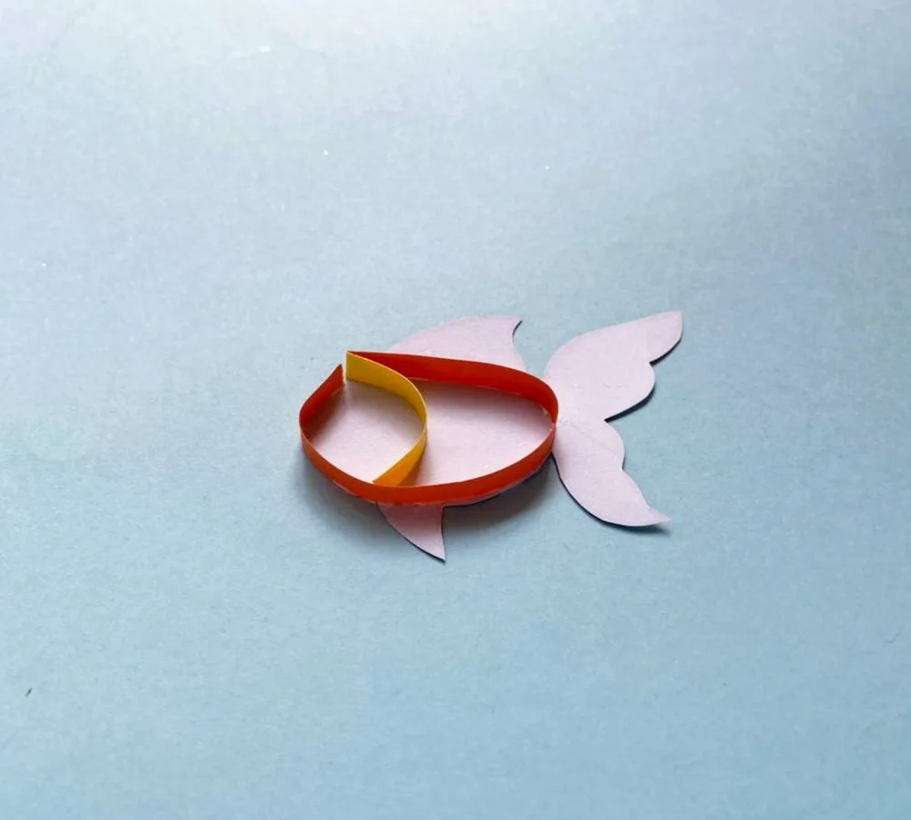 quilled goldfish craft tutorial
