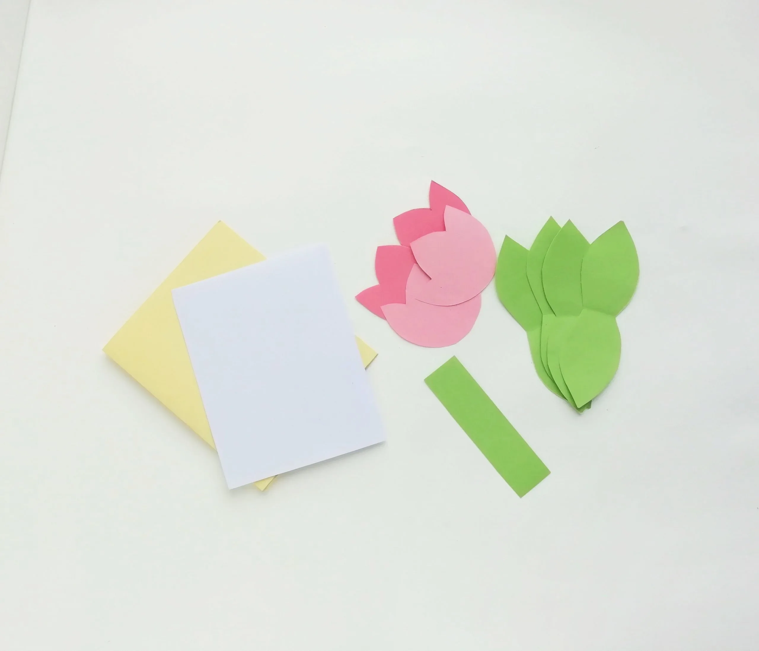 tulip flower pop up card template
