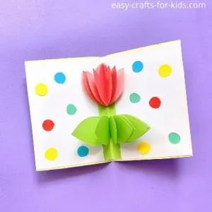 tulip pop up card for mother's day