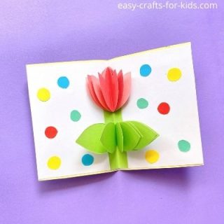 tulip pop up card for mother's day