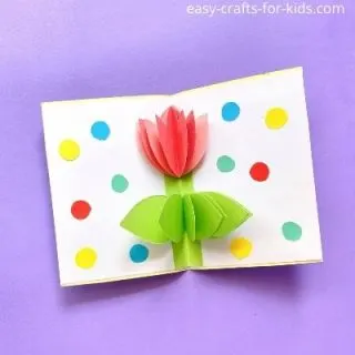 tulip pop up card for mother's day