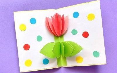 tulip pop up card for mother's day