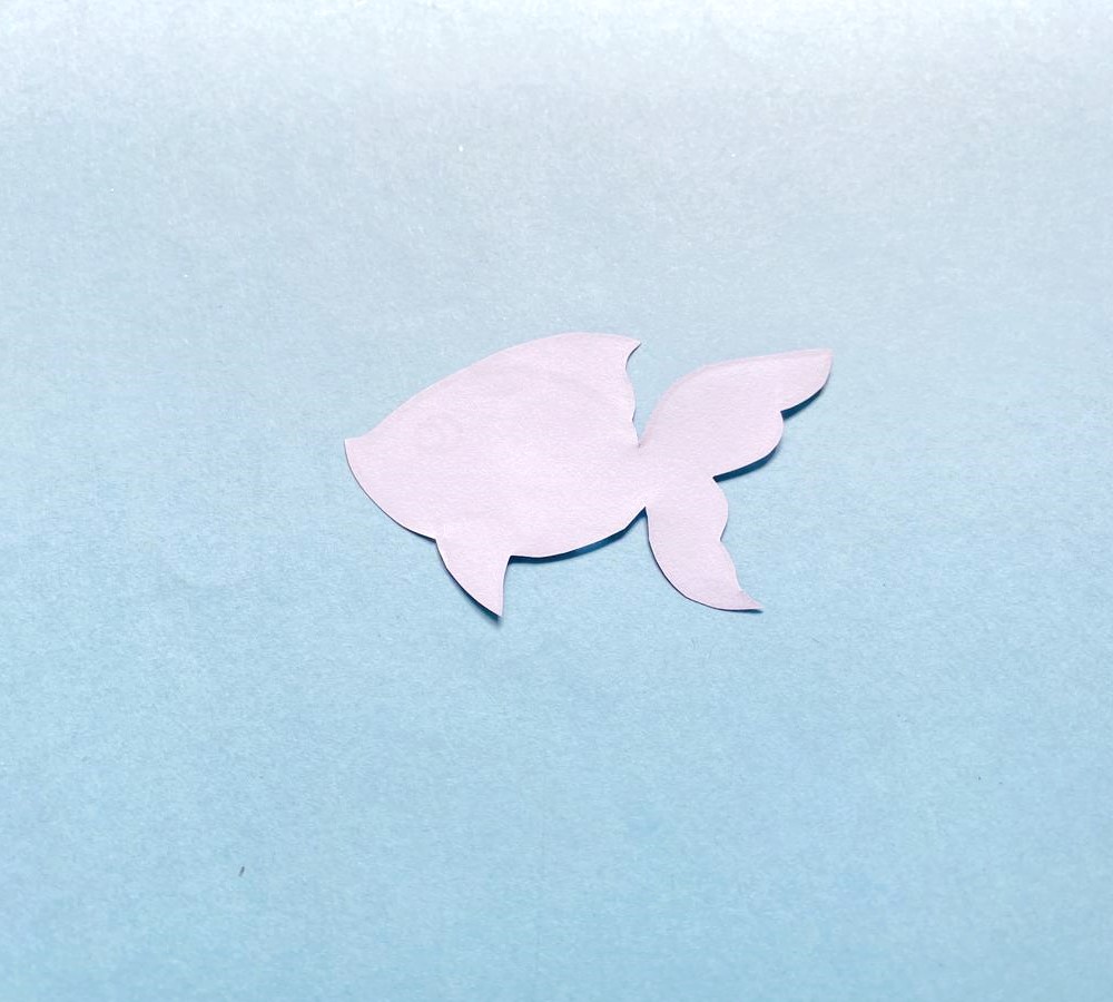 Quilled goldfish craft process