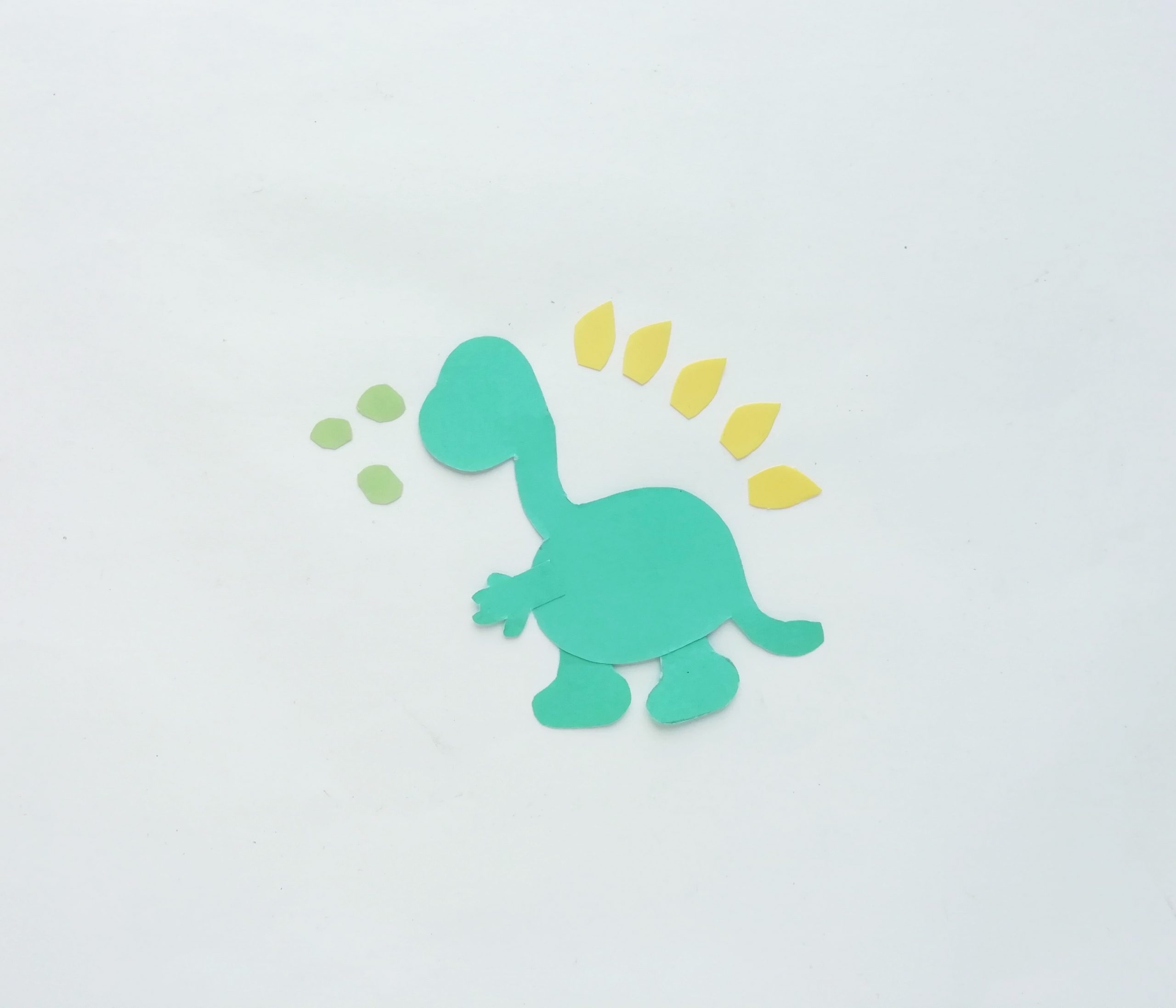 dinosaur pop up card step by step process