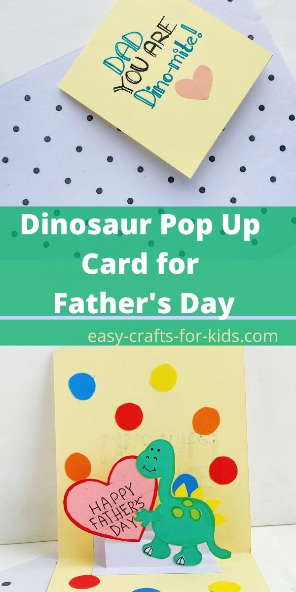 Dinosaur Pop Up Card for Father's Day