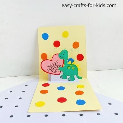 How to Make dinosaur pop up card for father's day