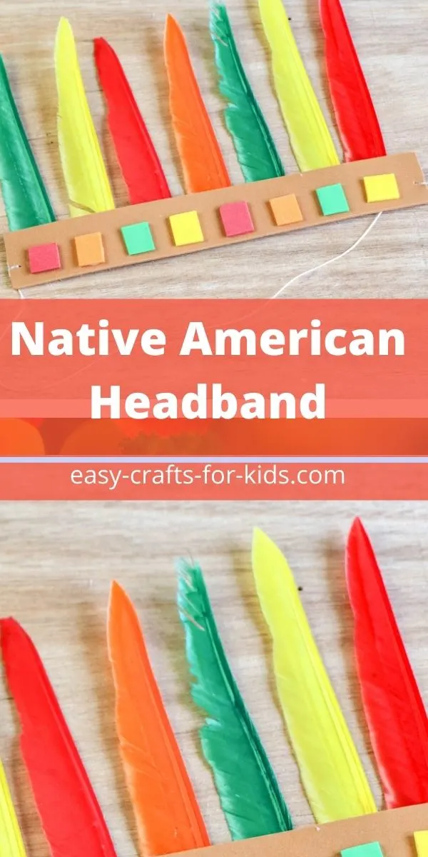 Native American Headband Craft with Feathers