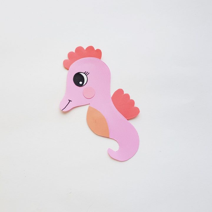 seahorse paper craft