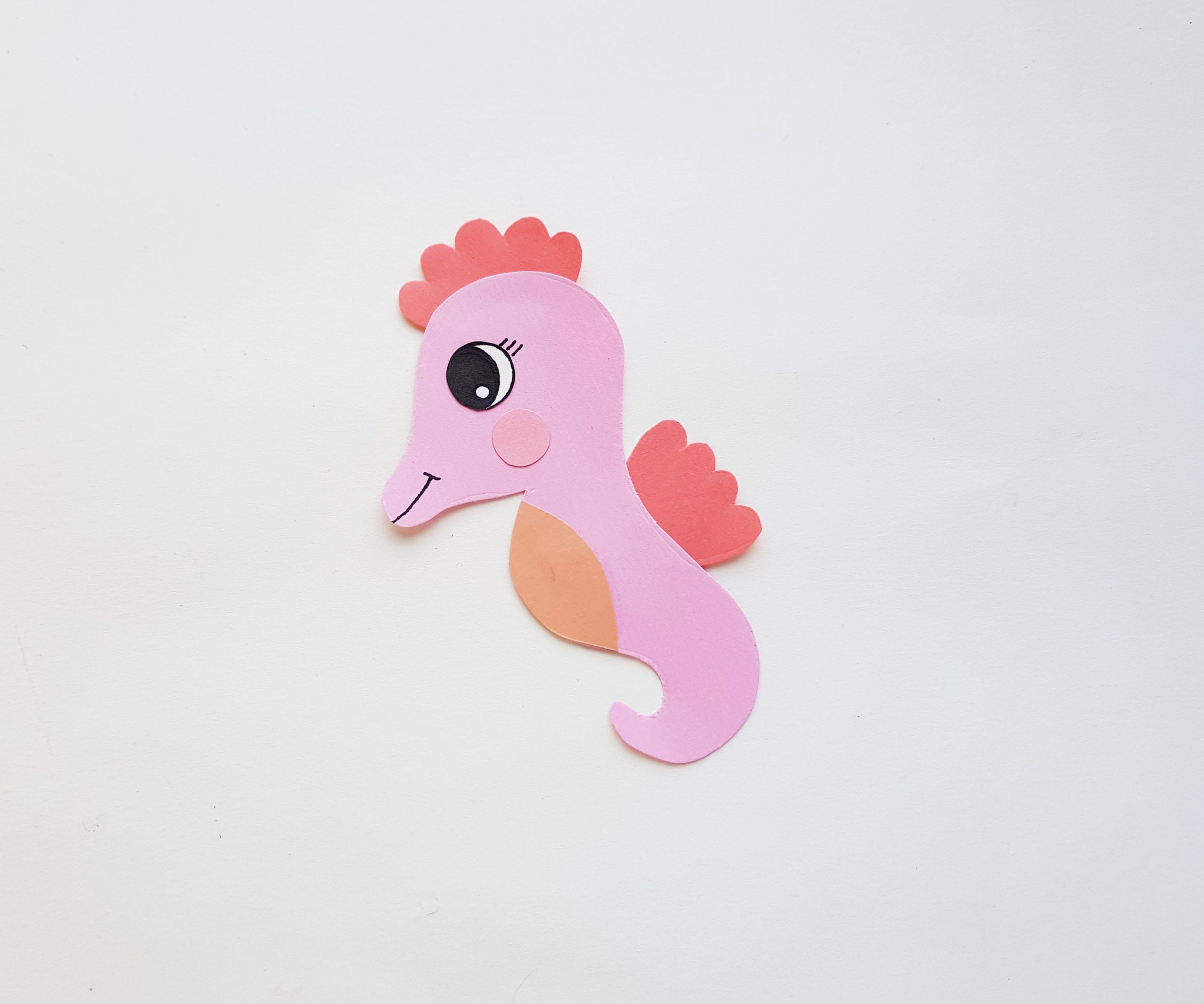seahorse paper craft