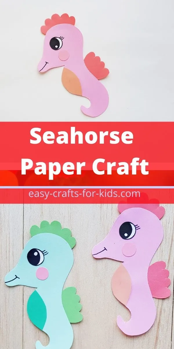 Seahorse Craft With Paper