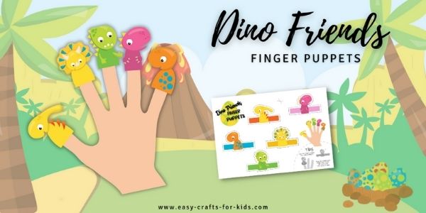 diy dino finger puppets printable