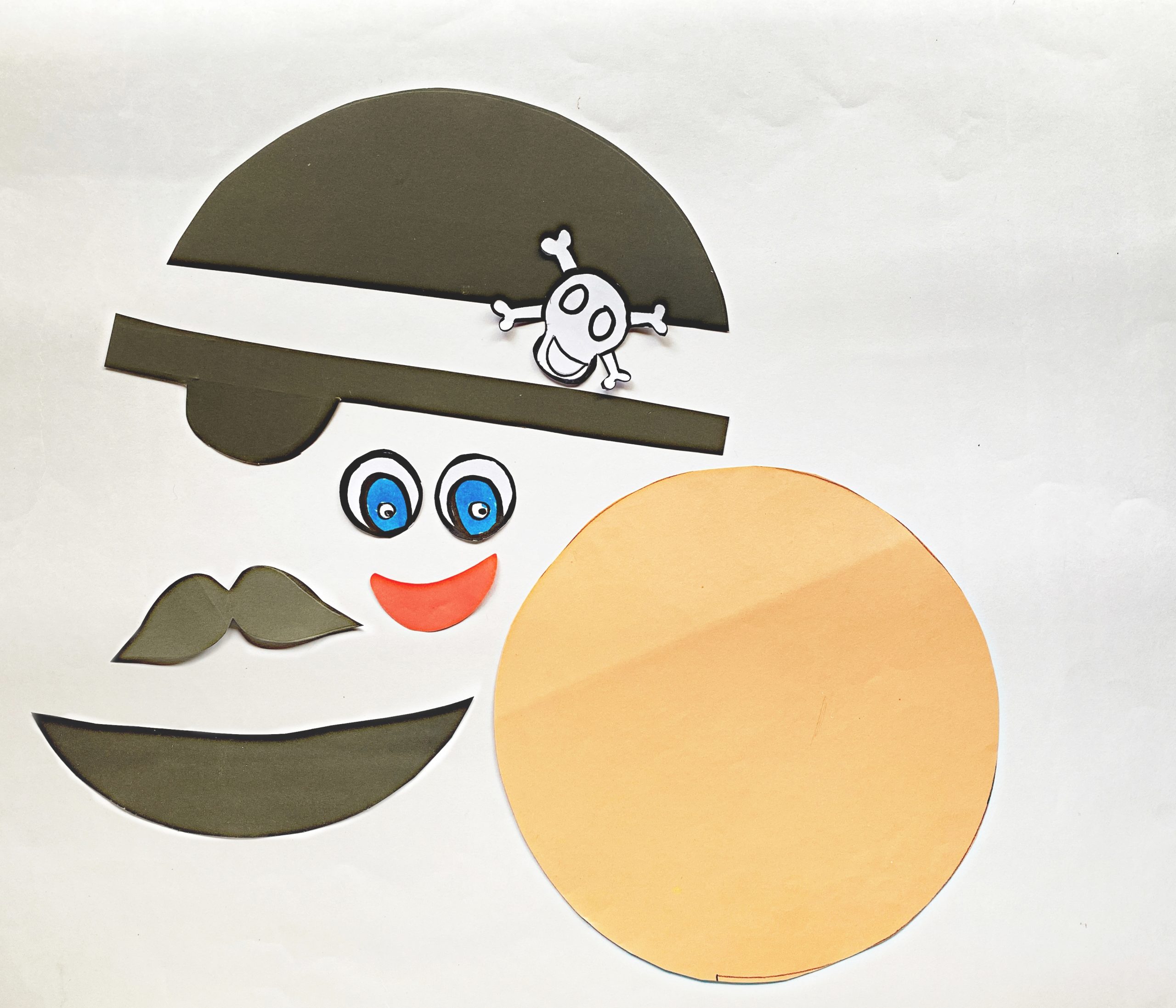 pirate paper craft template