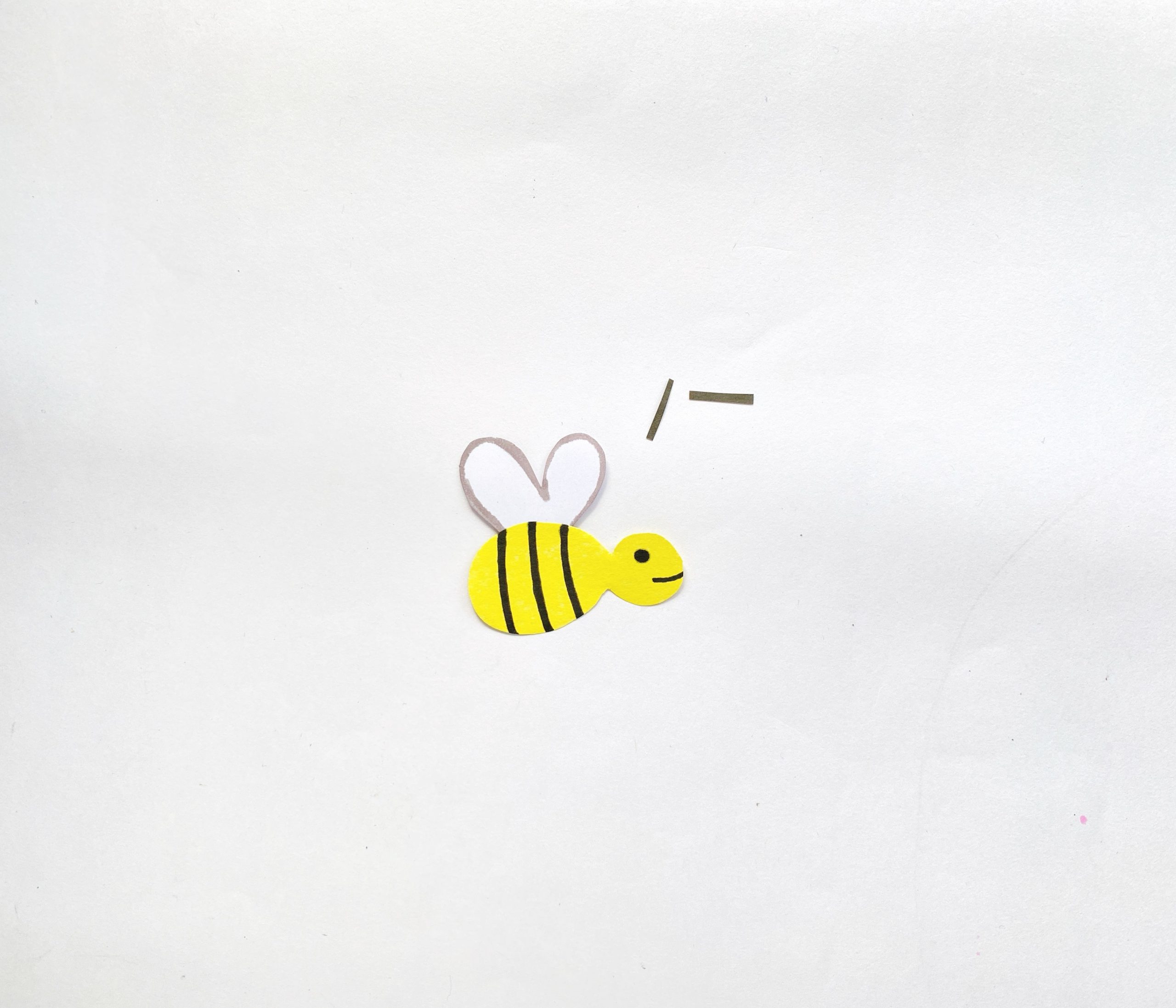 how to make a paper bee craft