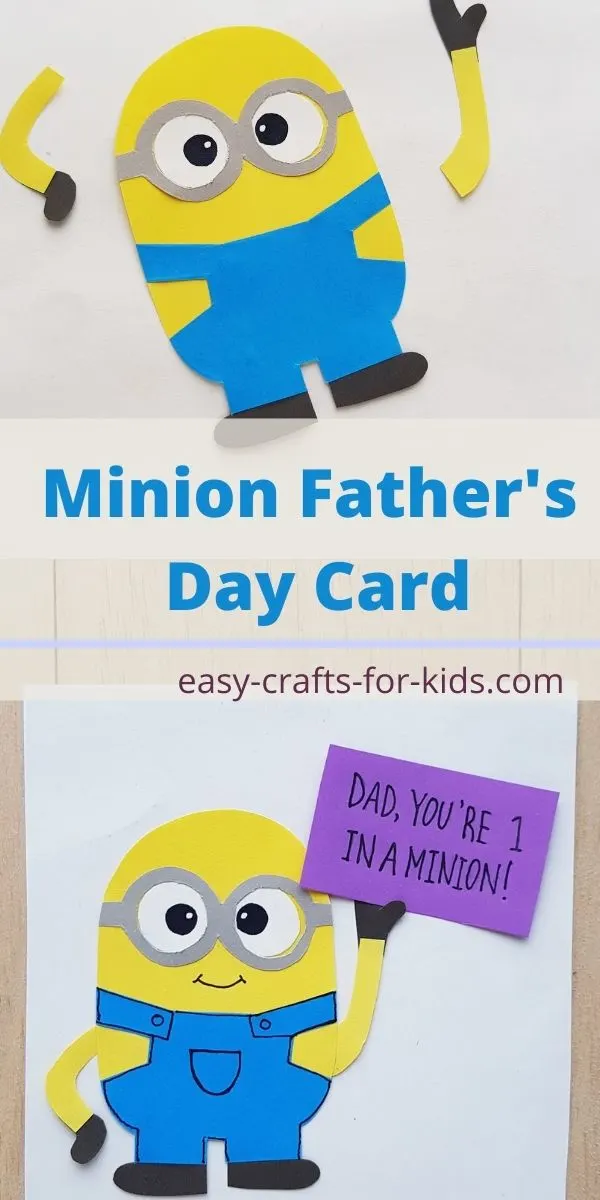 How to Make a Minion Father's Day Card 