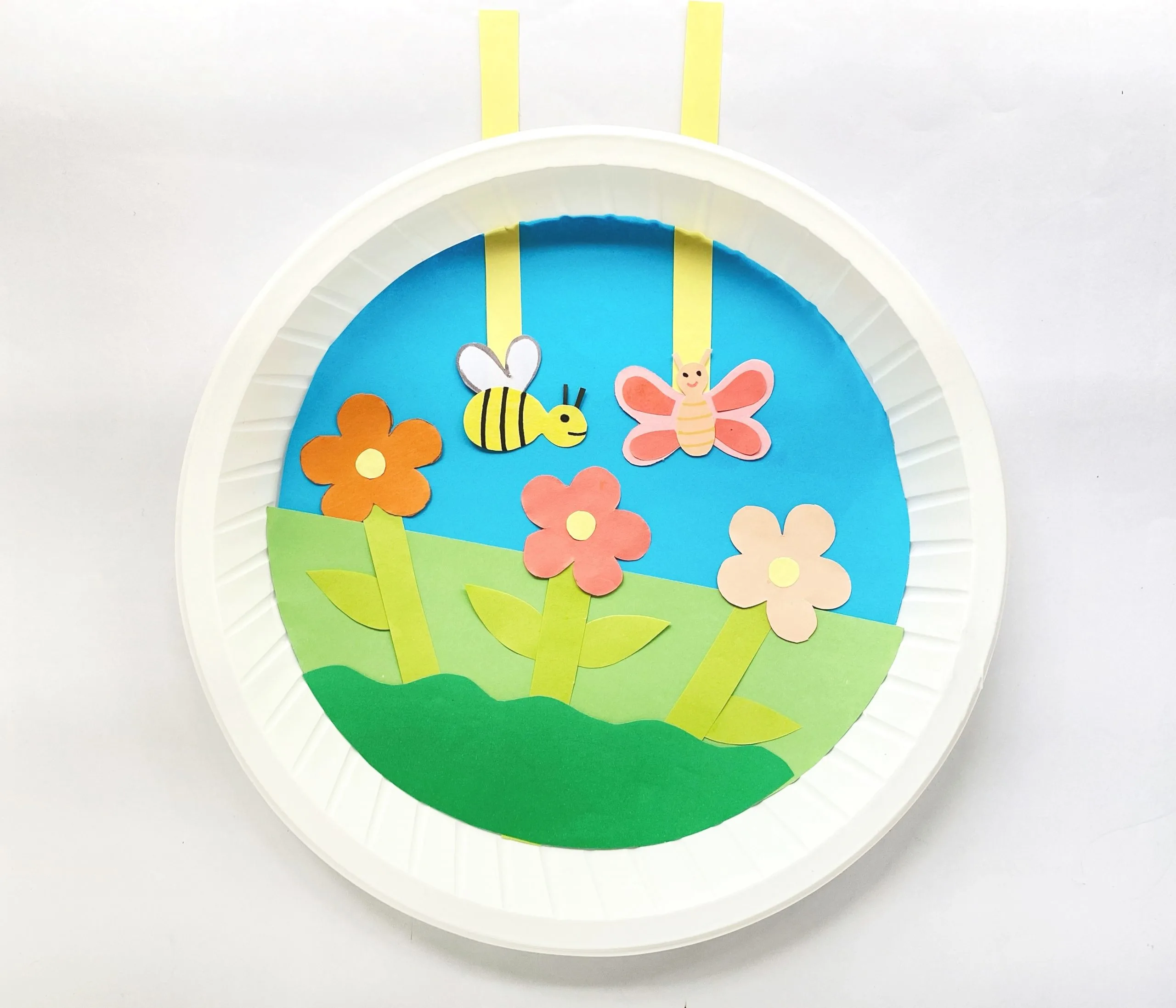 summer garden paper plate craft for kids