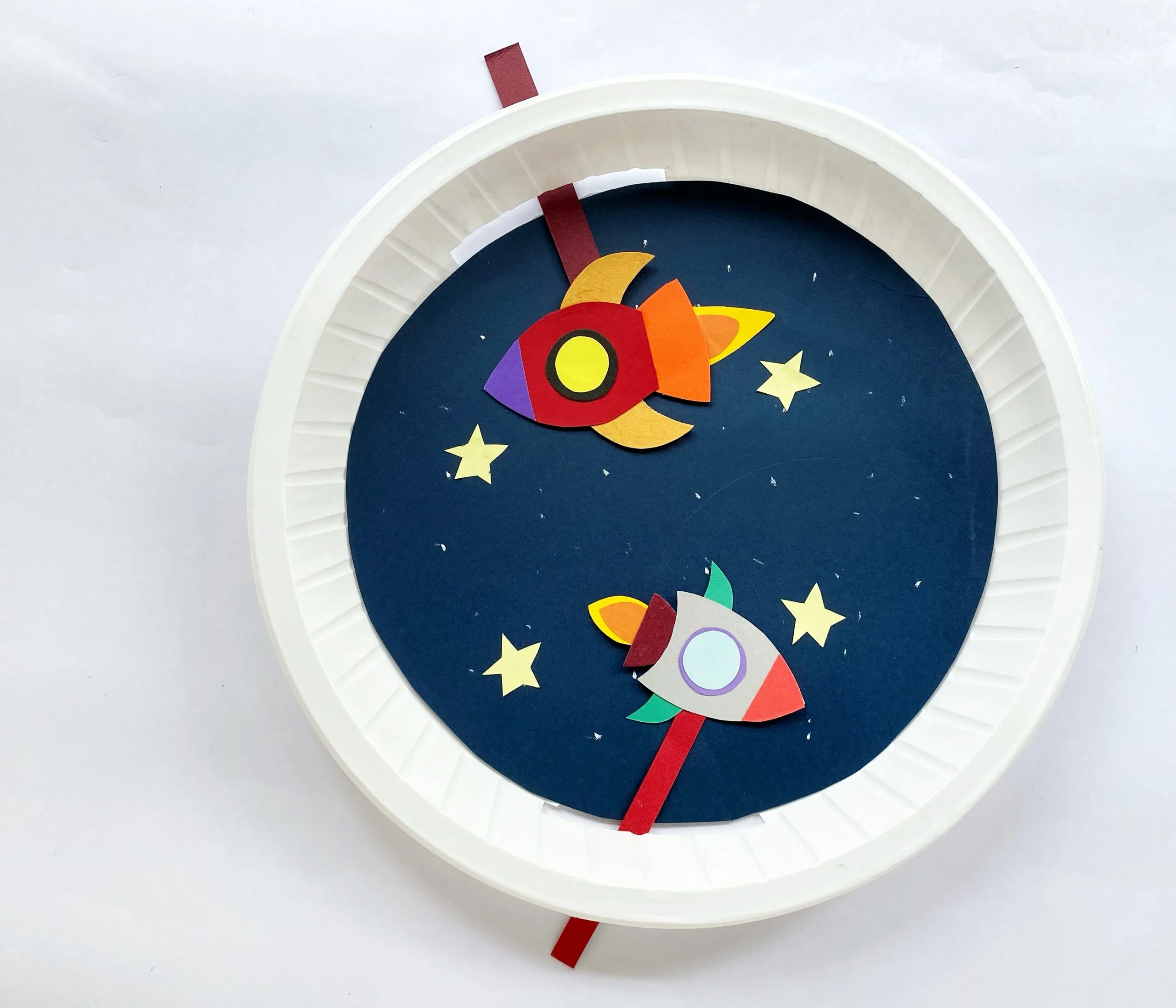 outer space paper plate craft procedure