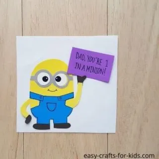 minion craft for Fathers Day