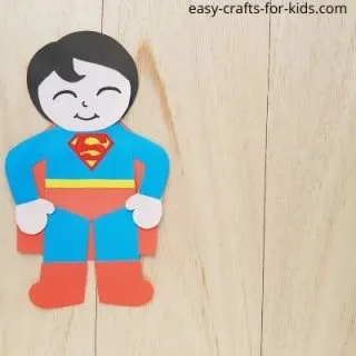 superman craft with paper