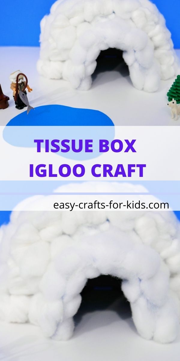 Tissue Box Igloo Craft