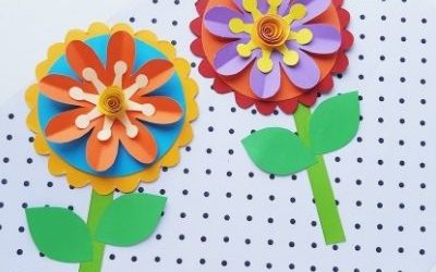 Easy paper flower craft