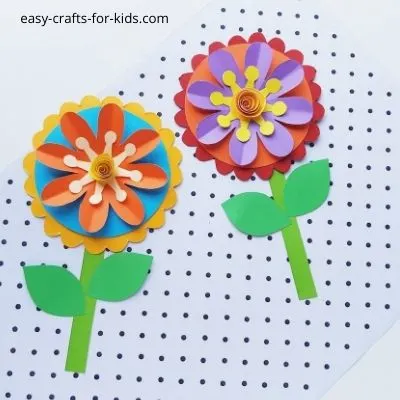 Easy paper flower craft