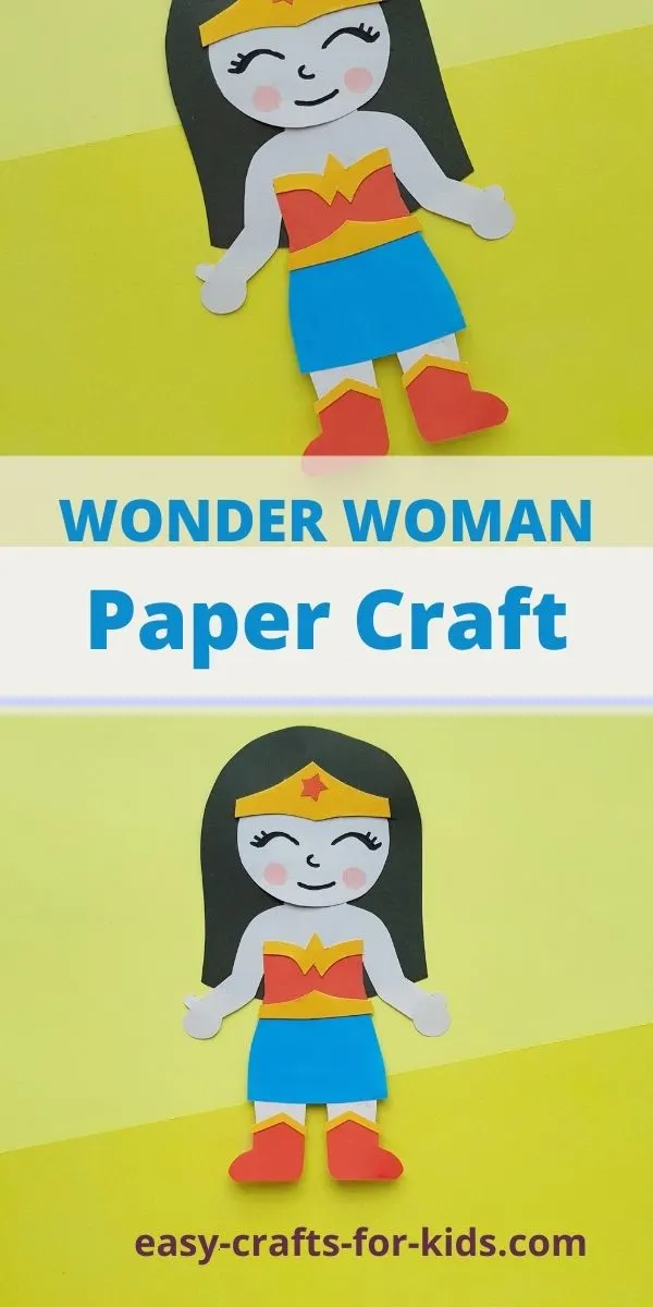 Wonder Woman Craft With Paper