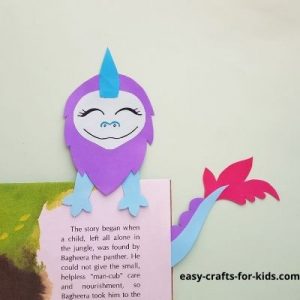 how to make a dragon bookmark
