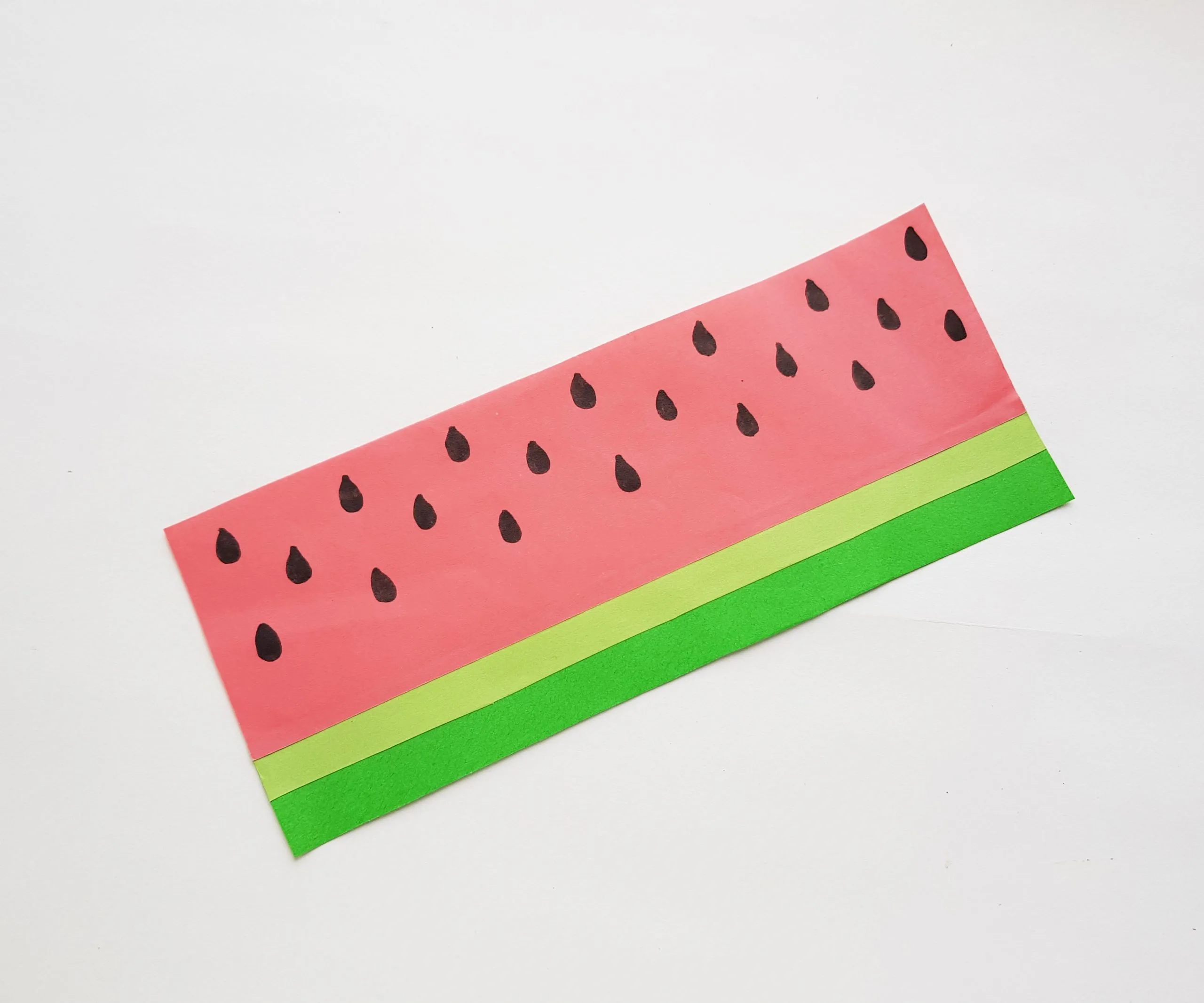 how to make a watermelon paper fan