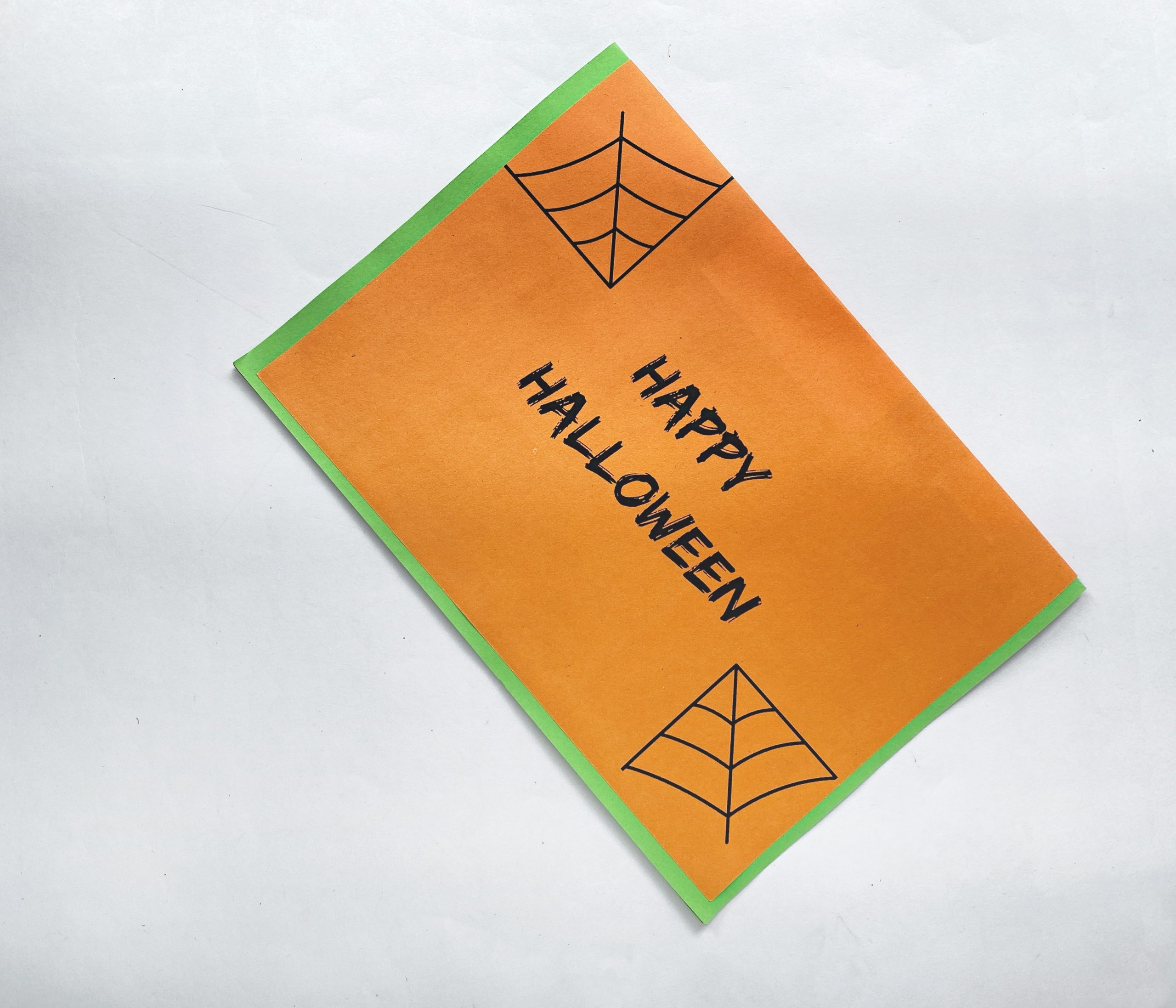 halloween card craft