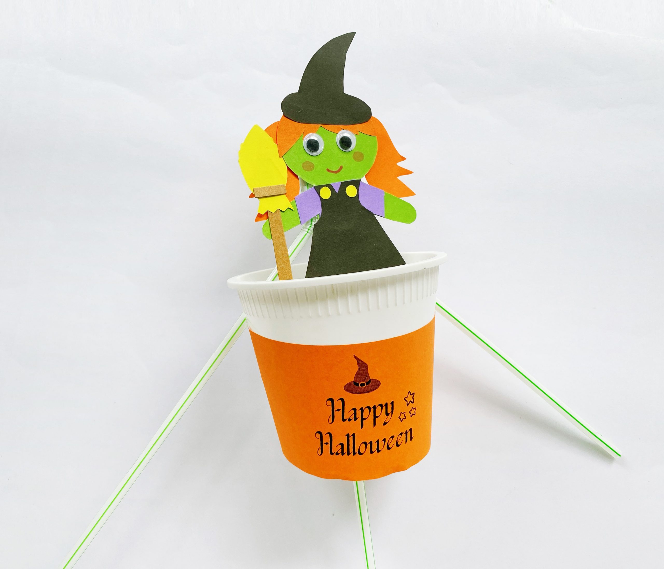 halloween witch cup craft