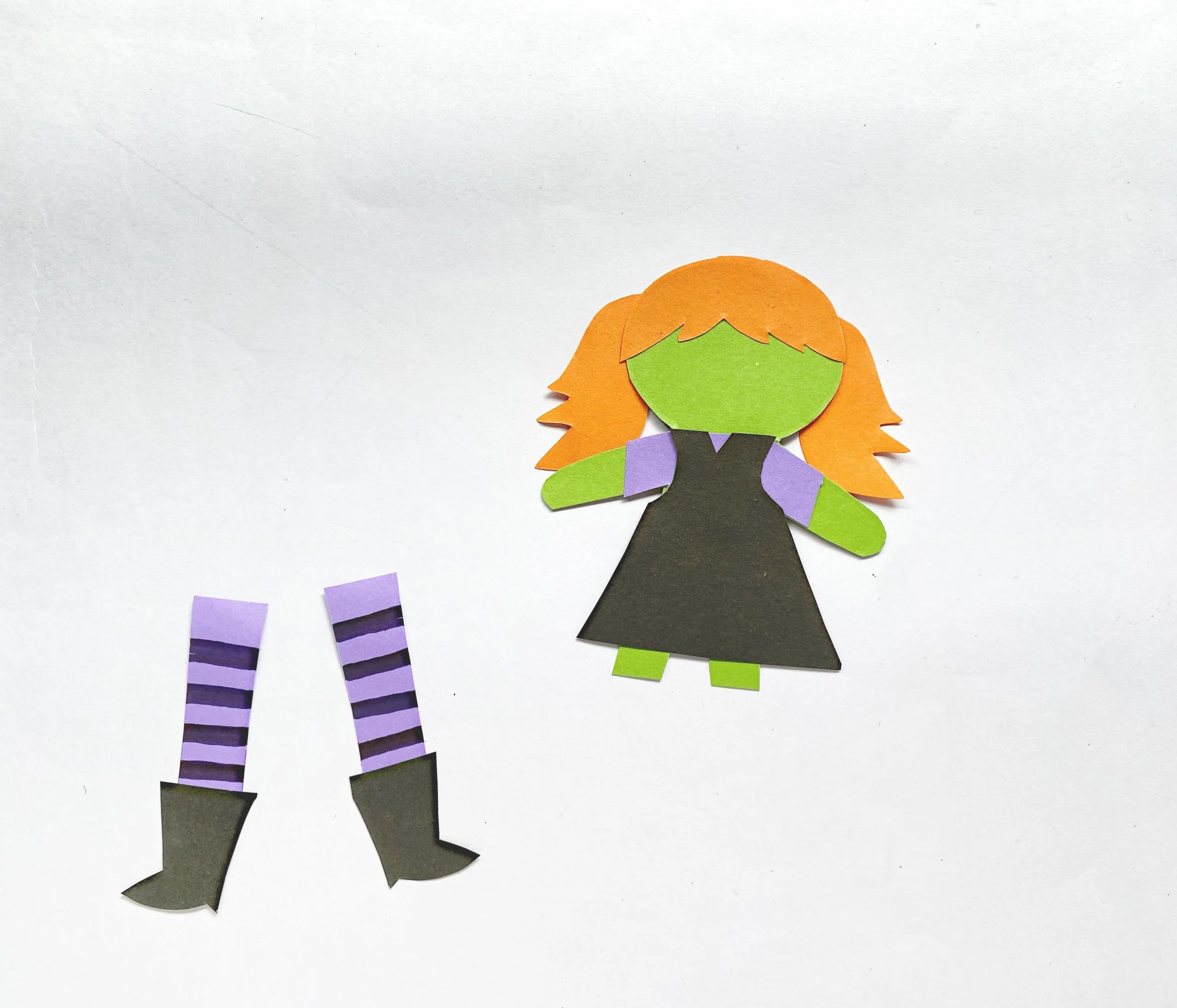 paper witch craft for Halloween