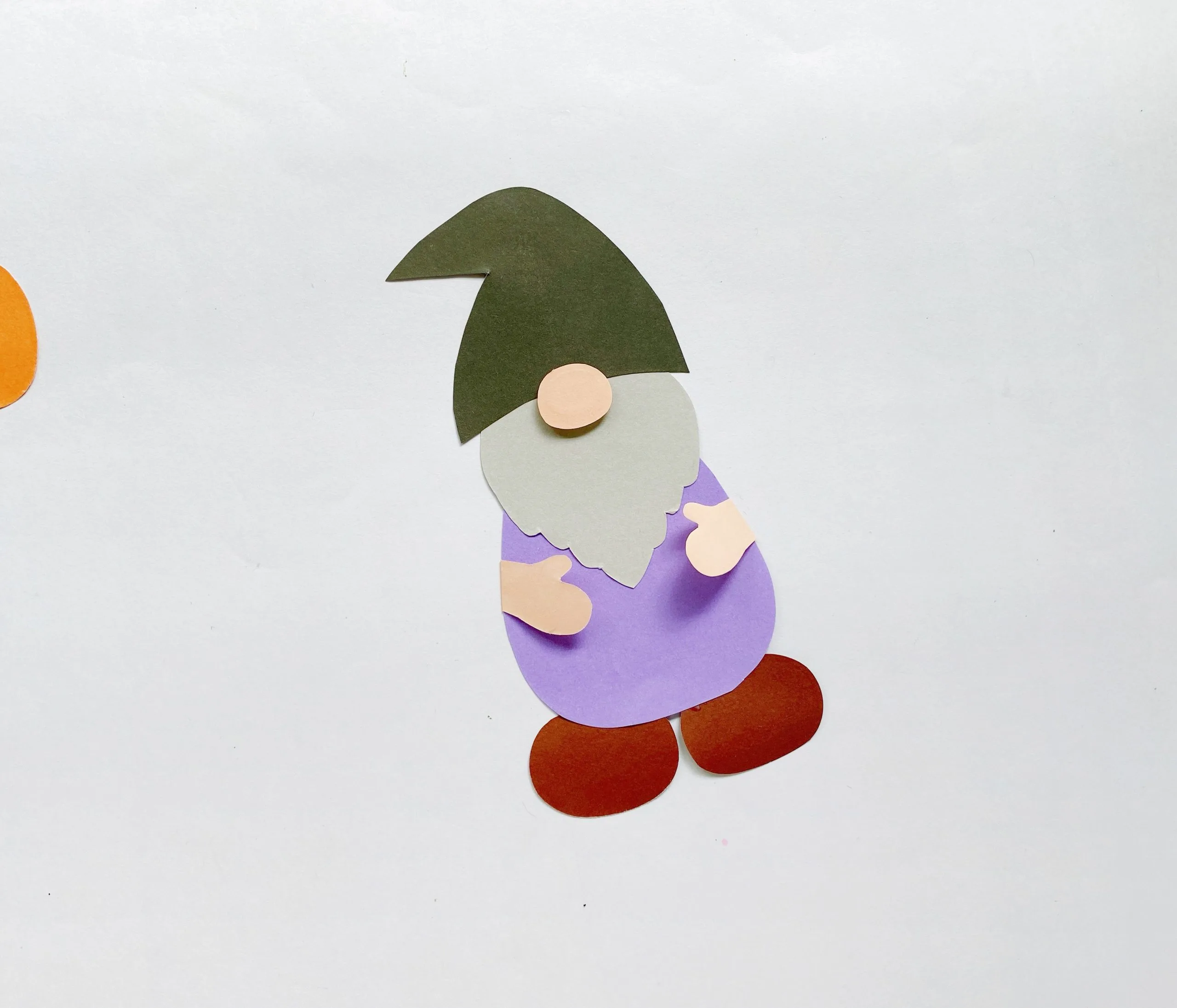 how to make a Halloween gnome from paper