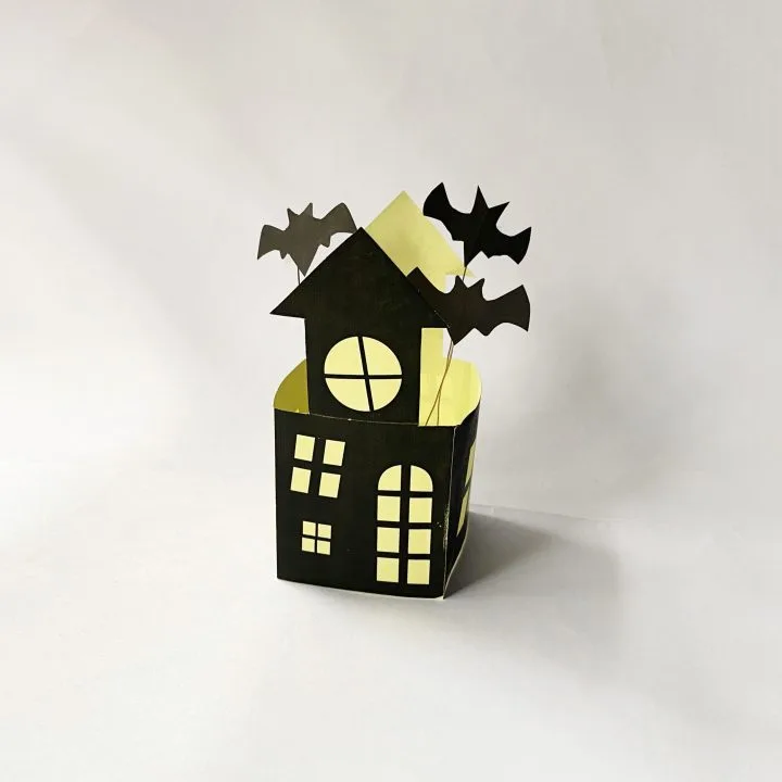how to make a haunted house luminary craft
