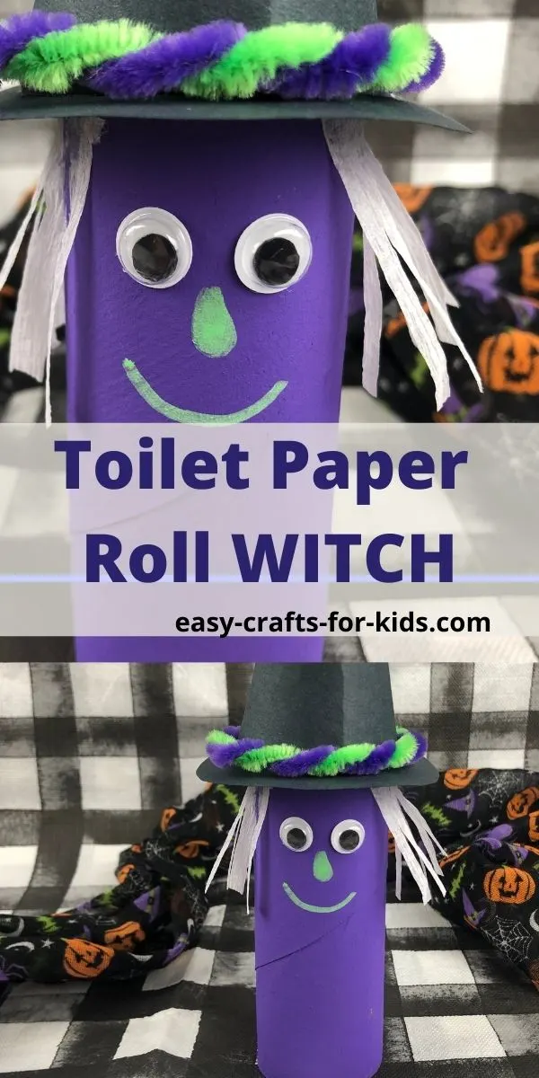 Toilet Paper Roll Witch