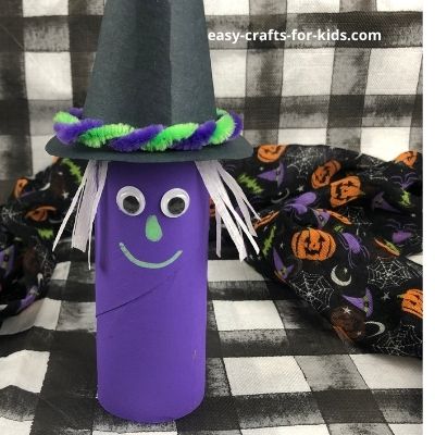 Toilet Paper Roll Witch