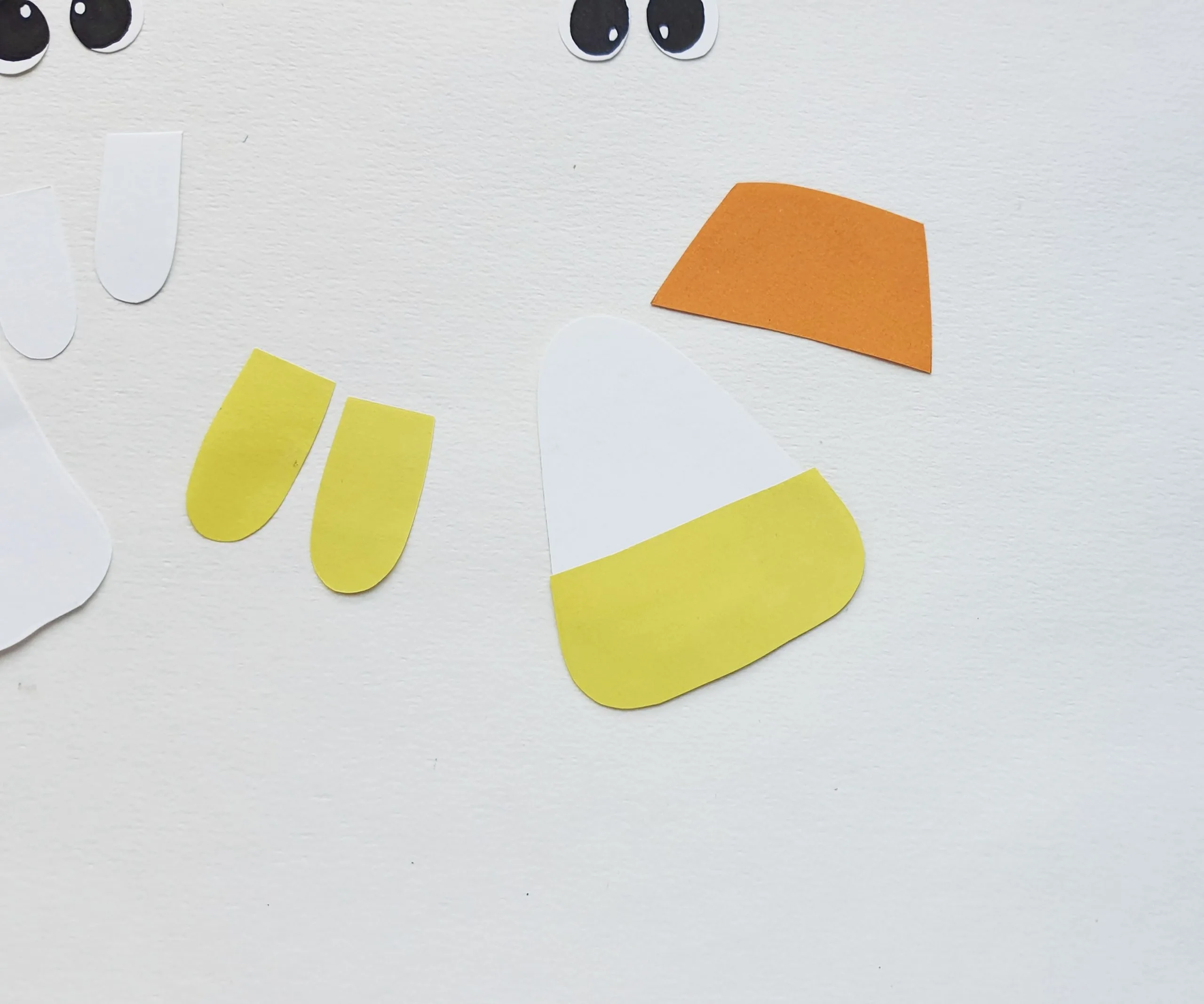 how to make a candy corn bookmark