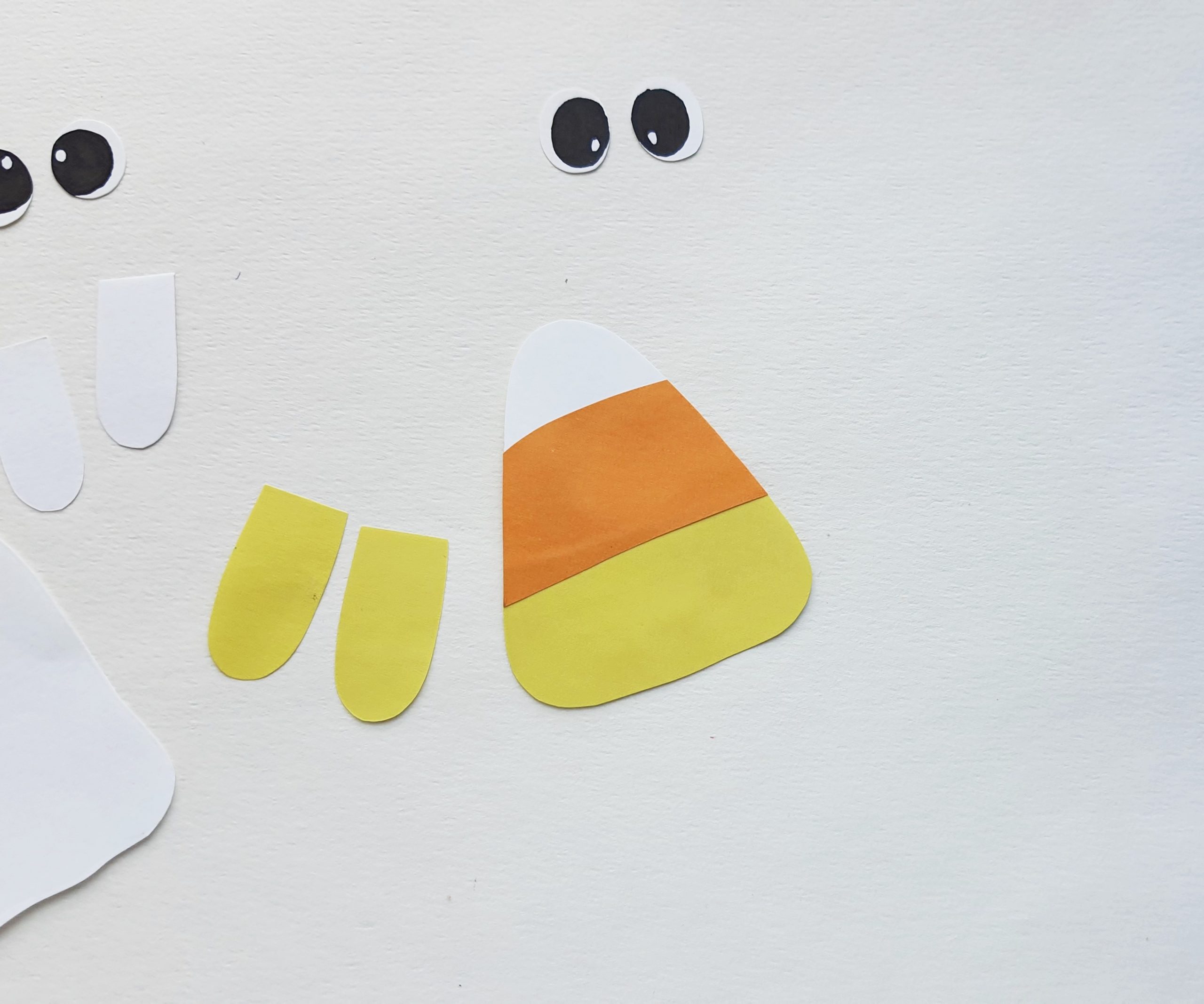 candy corn paper craft