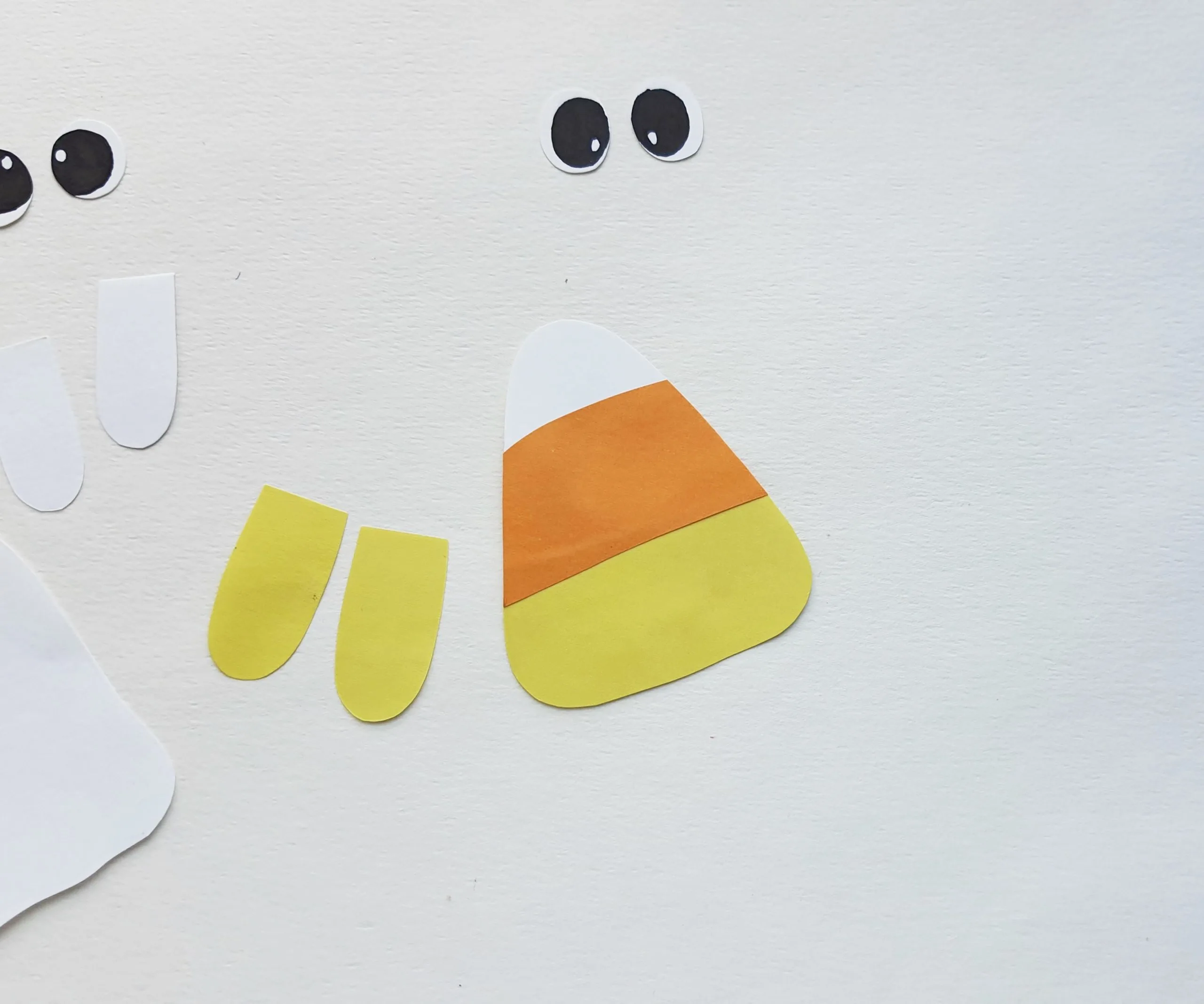 candy corn paper craft