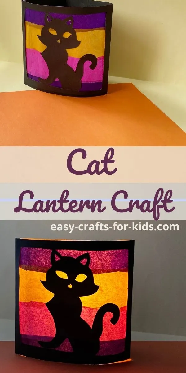 Cat Lantern Craft for Halloween