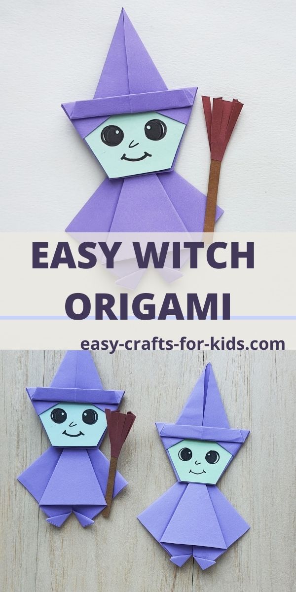 Easy Witch Origami for Halloween