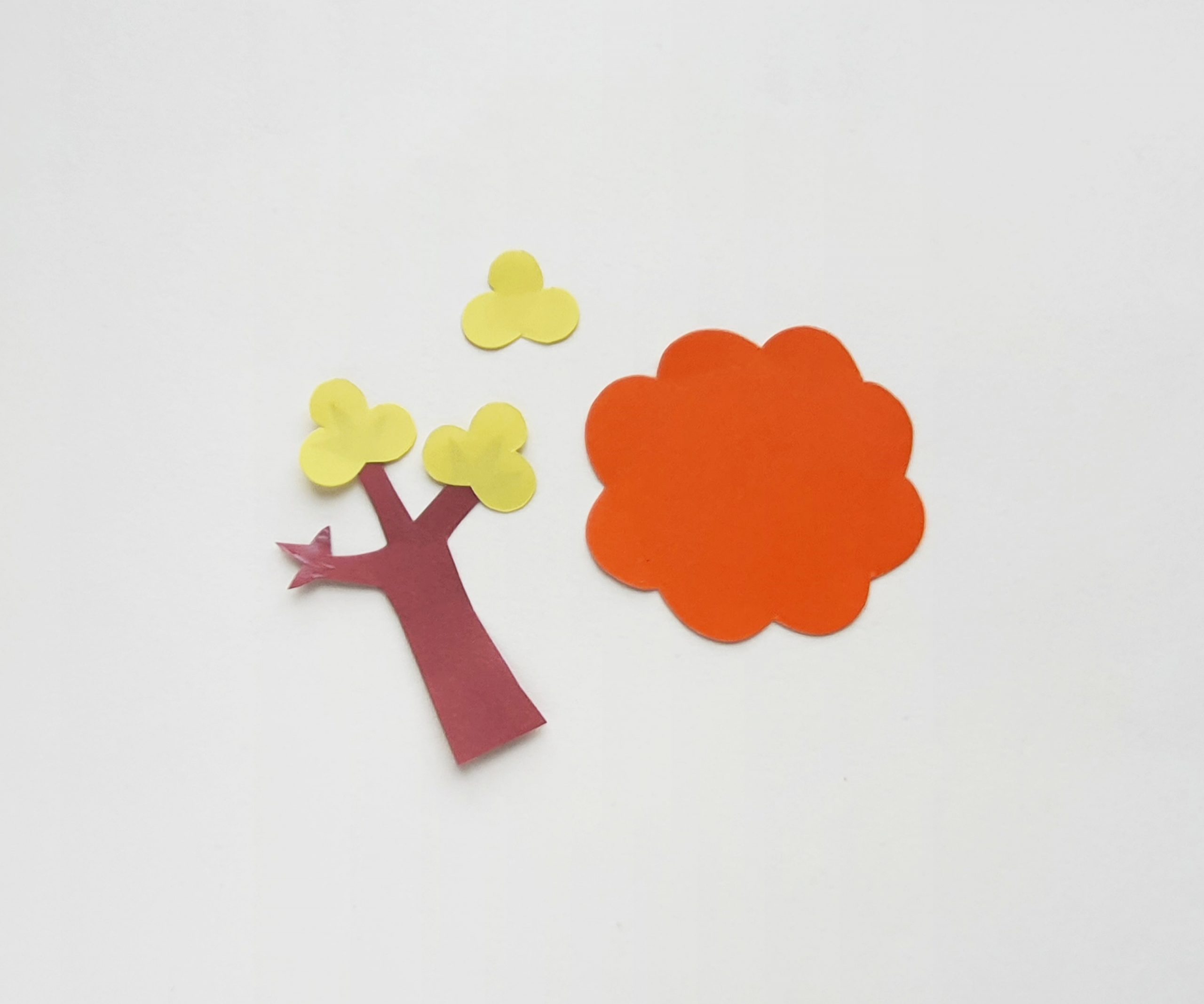 how to make a paper Fall tree