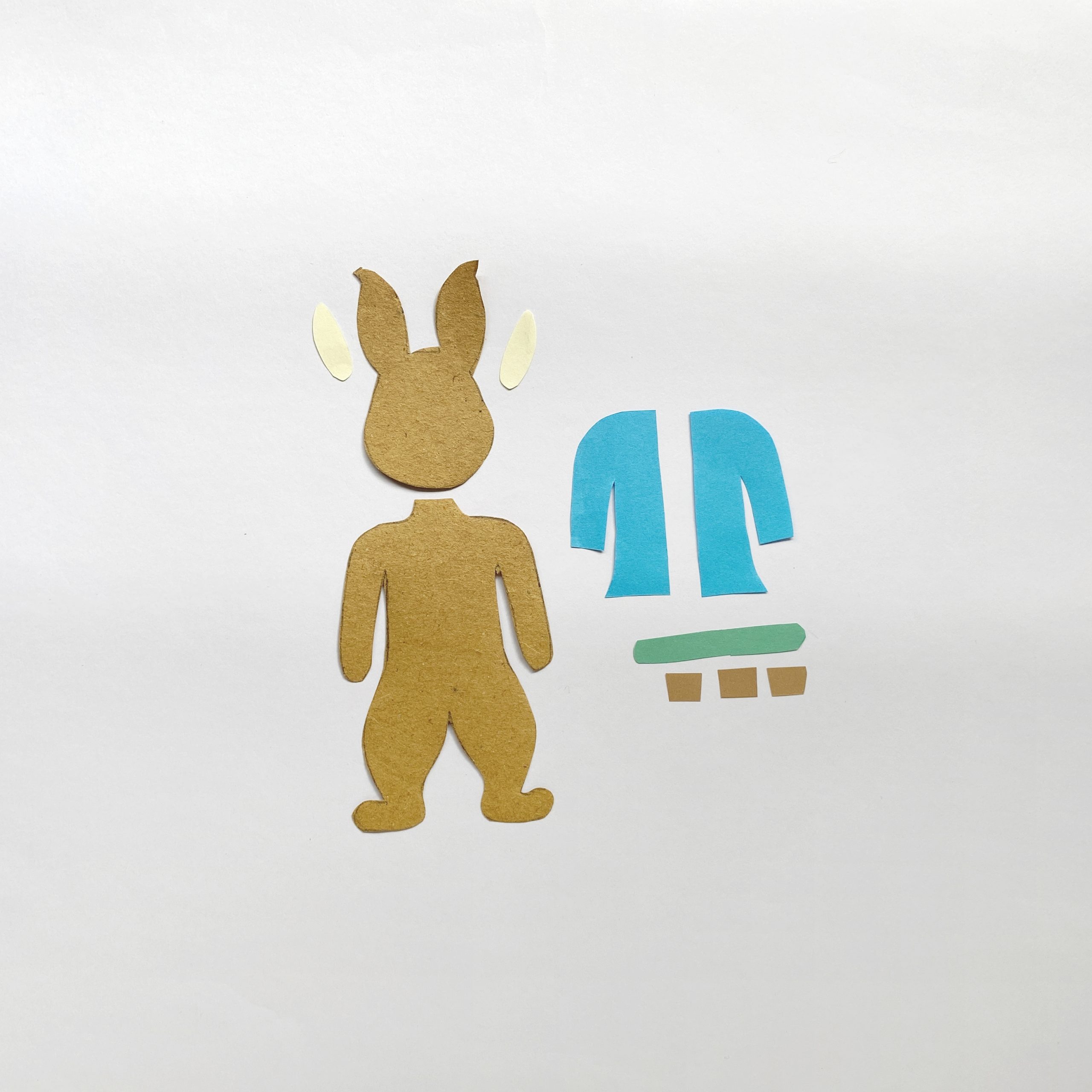 peter rabbit puppet craft template