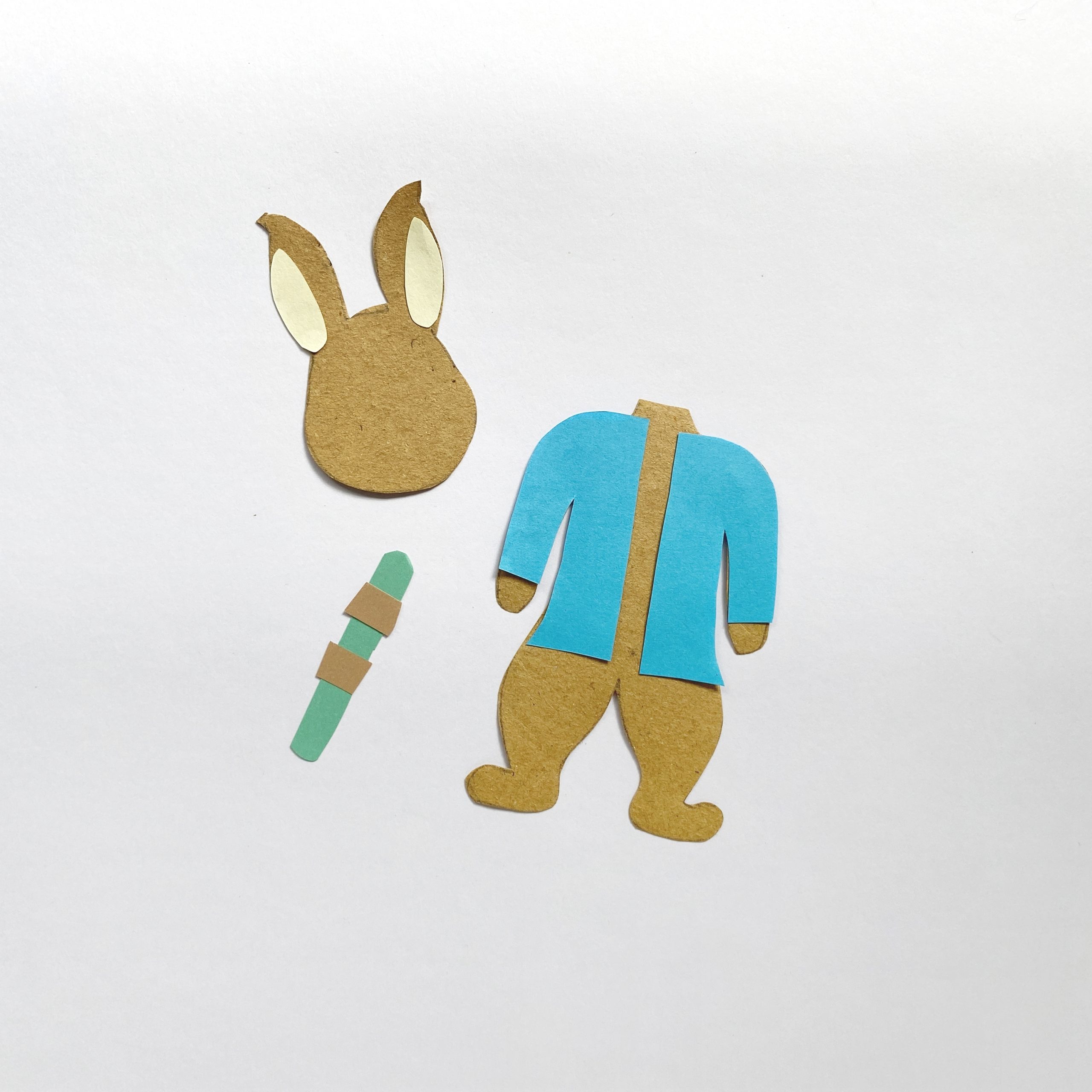 how to make Peter Rabbit paper puppet