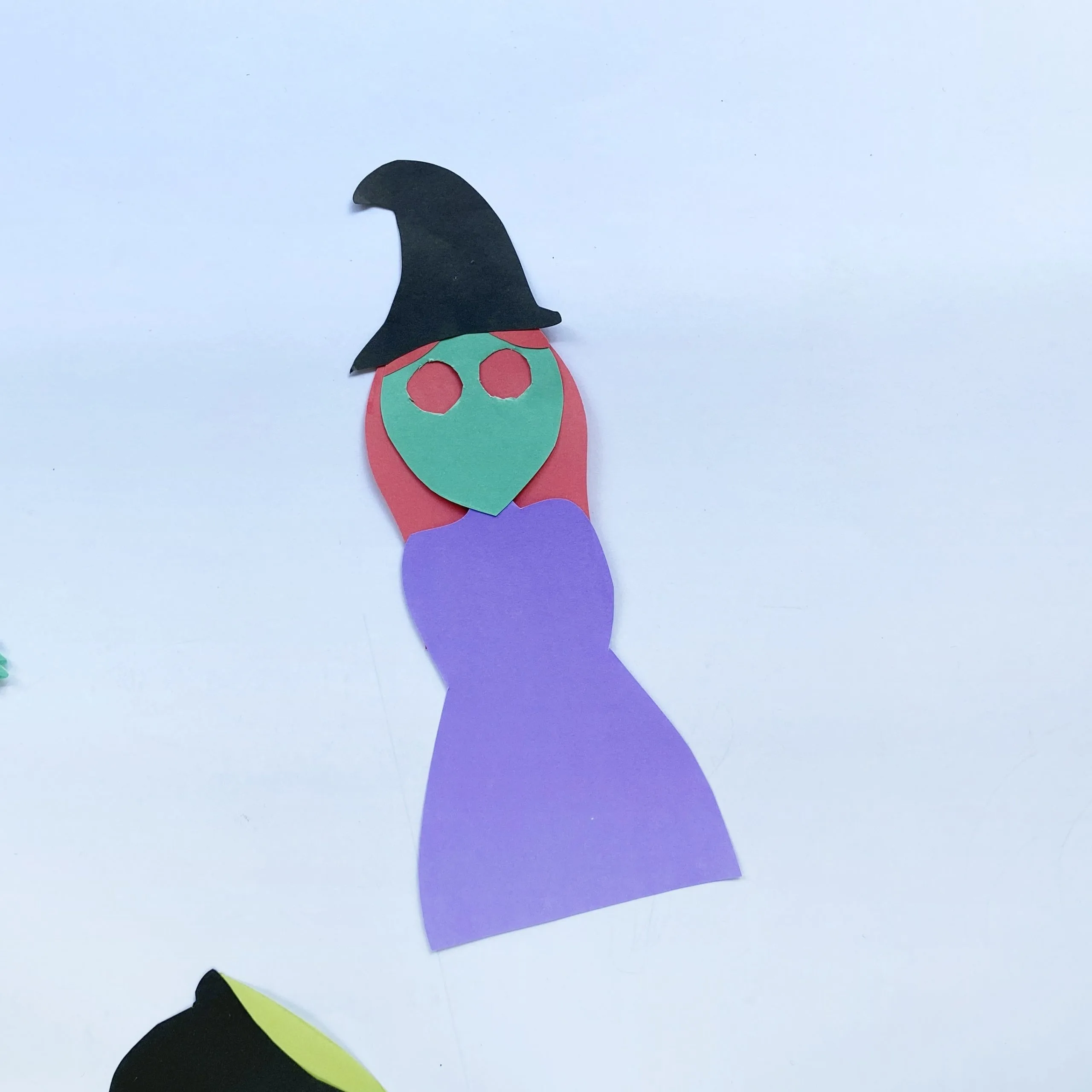 paper witch with dress craft